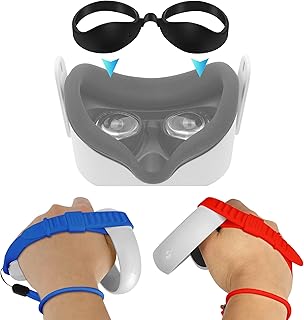 Blocage de la lumière anti-fuite et sangles d'articulation en silicone réglables pour les contrôleurs oculus quest 2 adaptés au lot d'accessoires x-super home (bleu et rouge). DIAYTAR COTE D'IVOIRE, la boutique en ligne généraliste qui propose plus de 300 000 références de produits, est la référence incontournable pour faire ses achats en ligne en Côte d'Ivoire. Avec une gamme de produits très variée, elle satisfait les besoins de tous les consommateurs. Elle est la boutique leader en Côte d'Ivoire.