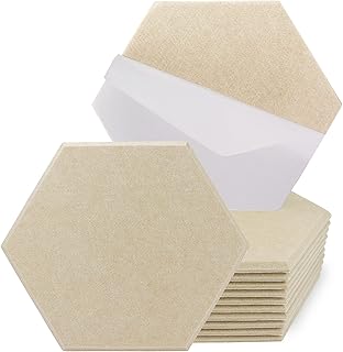 Panneau acoustique autocollant épais troystudio - 14,2 x 12,3 x 0,5 pouces absorption