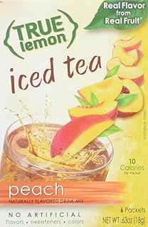 Mélange de thé glacé au vrai citron et à la pêche | récipients