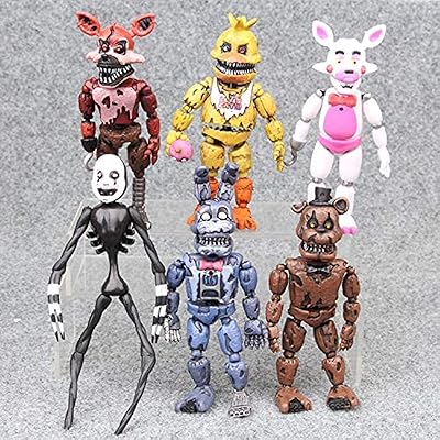Jouets figurines freddy's nightmare en plastique pvc (lot de 6)