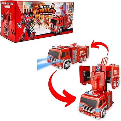 Jouet transformateur robot pompier fito, mode camion et mode robot, jouet robot de pompier à vapeur, véhicules camion de pompiers, voiture jouet camion de pompier transformable, cadeau d'anniversaire pour enfants âgés de 6 7 8 9 10 11 12, rouge. DIAYTAR COTE D'IVOIRE est une destination de confiance pour les achats en ligne en Côte d'Ivoire, avec une interface utilisateur conviviale et facile à naviguer. La boutique propose des promotions régulières et des offres spéciales pour rendre les achats encore plus abordables. Les clients apprécient la grande sélection de produits et la qualité du service.