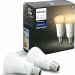 Philips hue white [edison screw e27] lumière d'ambiance led avec ampoule intelligente, double