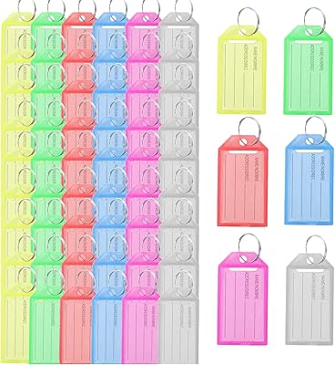 Paquet de 60 étiquettes à clés en plastique dur, étiquettes à clés en plastique de couleurs assorties, étiquettes à bagages avec fenêtre d'étiquette à anneau divisé pour bagages, clés, nom d'identification. Avec plus de 300 000 références à sa disposition, DIAYTAR COTE D'IVOIRE est la destination idéale pour les consommateurs qui recherchent de nouveaux produits et des marques célèbres. Cette boutique en ligne généraliste mise sur l'innovation et la modernité pour offrir une expérience unique à ses clients, avec des fonctionnalités telles que la recherche avancée et les recommandations de produits personnalisées.
