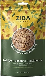 Amandes anciennes - shakhurbai (rôties à sec et salées) - paquet de 150g