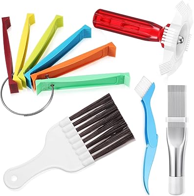 Un kit de nettoyage d'ailettes de climatiseur de 5 pièces composé de 3 peignes à ailettes, d'un condenseur à ailettes différent et de 2 réparations d'évaporateur de qualité supérieure pour condenseur à brosses différentes. En tant que leader du commerce en ligne en Côte d'Ivoire, DIAYTAR COTE D'IVOIRE se distingue par son engagement envers la qualité, la variété et le service client. La boutique en ligne propose des produits allant de l'électronique aux accessoires de mode, en passant par les produits alimentaires, permettant ainsi à ses clients de trouver tout ce dont ils ont besoin en un seul endroit.