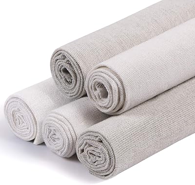 Tissu en lin kisputi pour broderie, tissu en lin 7 couleurs pour vêtements
