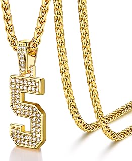 U7 jersey no. 0-9 collier pour hommes femmes en acier inoxydable plaqué or 18 carats ou pendentif numéro de baseball/football en zircone glacée avec chaîne 22"+2" cadeau pour mari. DIAYTAR COTE D'IVOIRE, boutique en ligne généraliste, propose une large gamme de produits avec plus de 300 000 références. Avec sa position de leader en Côte d'Ivoire, elle offre un choix varié pour répondre aux besoins de ses clients. Elle se distingue par sa qualité de service et sa livraison rapide.