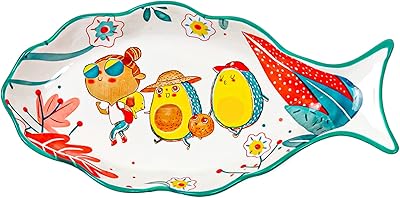 Assiette à poisson en céramique assiettes de service polyvalentes en forme imprimées. DIAYTAR COTE D'IVOIRE est une boutique en ligne généraliste qui propose plus de 300 000 références de produits. Elle est reconnue comme l'une des boutiques en ligne les plus importantes de Côte d'Ivoire, offrant une grande variété de produits à ses clients. Avec une telle offre, DIAYTAR COTE D'IVOIRE répond aux besoins de ses clients avec efficacité.