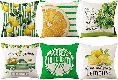 Moobki 6 pièces housses de coussin citron 18 x pouces décoratives aux couleurs. Diaytar Côte d'Ivoire se positionne comme la boutique en ligne leader en Côte d'Ivoire, offrant un choix immense de produits pour répondre à tous les besoins et goûts. De la beauté aux produits high-tech, elle permet à ses clients de découvrir de nouvelles marques et de nouveaux produits en ligne.