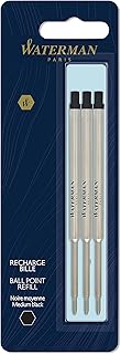 Stylo à bille rechargeable waterman, pointe moyenne, encre noire, 3 pièces. Avec plus de 300000 références, DIAYTAR COTE D'IVOIRE est la boutique en ligne la plus complète de Côte d'Ivoire, offrant à ses clients une expérience d'achat unique et diversifiée. La boutique propose des produits de haute qualité à des prix compétitifs, ce qui la rend très attrayante pour les consommateurs ivoiriens. DIAYTAR COTE D'IVOIRE est le partenaire idéal pour faciliter vos achats en ligne.