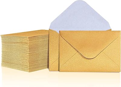Enveloppes pour cartes cadeaux - 100 pièces mini enveloppes, enveloppes pour cartes de visite en papier, mini pochettes pour petites cartes de notes, 4 x 2,7 pouces (or). DIAYTAR COTE D'IVOIRE propose une vaste gamme de produits allant de l'électronique à la mode, en passant par les produits alimentaires et les accessoires de maison. La boutique en ligne met en avant sa qualité de service et sa rapidité de livraison pour satisfaire les attentes de ses clients. Elle est la destination idéale pour faire des achats en ligne avec confiance.