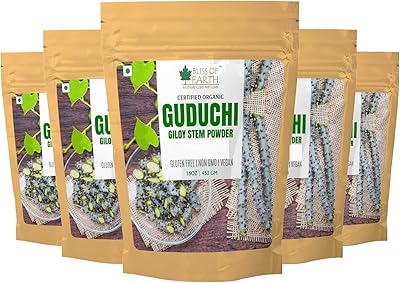 Poudre de guduchi biologique pour diabétiques (5 x 453 g) poudre de giloy