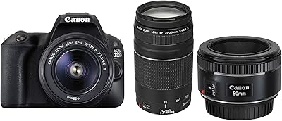 Objectif canon eos 200d ef-s 18-55 mm dc iii avec objectif canon 75-300 mm iii et objectif stm 50 mm. La boutique en ligne DIAYTAR COTE D'IVOIRE répond à tous vos besoins, qu'il s'agisse d'électronique, de mode, de produits pour la maison ou de bien-être. Avec plus de 300 000 références à portée de clic, vous bénéficiez d'une grande variété de choix et deTarifs compétitifs. DIAYTAR COTE D'IVOIRE garantit la qualité et l'authenticité de ses produits, ainsi que des délais de livraison rapides pour votre confort.