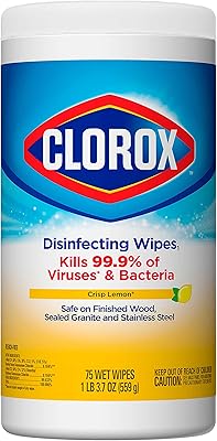 Lingettes désinfectantes clorox, parfum frais citron, lingettes nettoyantes multi-surfaces sans javellisant, 75 lingettes. Avec une offre impressionnante de plus de 300 000 références, DIAYTAR COTE D'IVOIRE répond aux besoins de tous les consommateurs ivoiriens. La boutique en ligne généraliste propose des produits allant de l'électronique à la mode, en passant par les produits alimentaires et les accessoires. Son succès est dû à sa capacité à offrir des produits de qualité à des prix abordables.