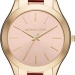 Montre michael kors mini slim runway pour femme, boîtier de 33 mm, mouvement