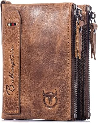 Paul captain portefeuille en cuir véritable pour hommes, porte-monnaie à deux volets