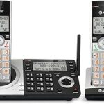 Téléphone sans fil extensible at&t cl83207 dect 6.0 avec bloqueur d'appels intelligent, argent/noir