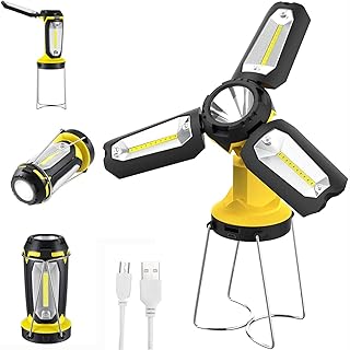 Lampe de poche rechargeable portative de camping de led de 1200 mah lampe