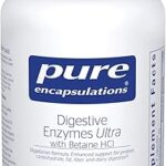 Pure encapsulations enzymes ultra digestives avec bétaïne hcl | enzymes digestives à base