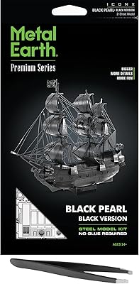 Kit de modèle en métal 3d premium metal earth black pearl sheep series