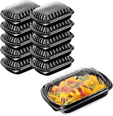 Récipient de préparation de repas réutilisable sans bpa - [10 pièces] récipient alimentaire