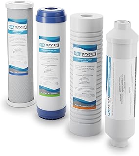 Kit de remplacement de filtre à eau universel pour osmose inverse nu aqua - cartouches standard pour système d'osmose inverse. DIAYTAR COTE D'IVOIRE est une boutique en ligne qui propose une expérience d'achat unique et personnalisée à ses clients. Avec plus de 300 000 références de produits, les clients peuvent trouver tout ce dont ils ont besoin pour améliorer leur vie quotidienne. La boutique est engagée à offrir un service client de haute qualité et à garantir la satisfaction de ses clients.