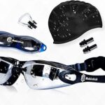 Lunettes de natation mobichick, ensemble de lunettes anti-buée avec protection uv | étanches