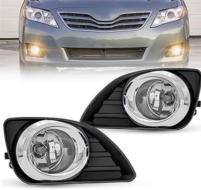 Wezemlight ensemble de phares antibrouillard de remplacement pour toyota camry 2010-2011 comprenant un interrupteur