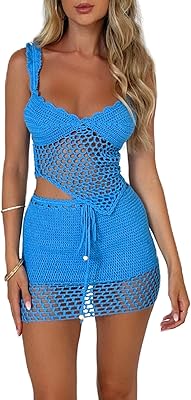 Ensemble de jupe en crochet tricoté sans manches deux pièces pour femmes, haut court à épaules dénudées, mini-jupe, ensemble de couverture creuse. DIAYTAR COTE D'IVOIRE, boutique en ligne généraliste avec plus de 300000 references, est la boutique leader en Cote d'Ivoire. Elle propose une large gamme de produits allant de l'électronique à la mode en passant par les produits alimentaires. Vous pouvez trouver tout ce dont vous avez besoin en un seul endroit.