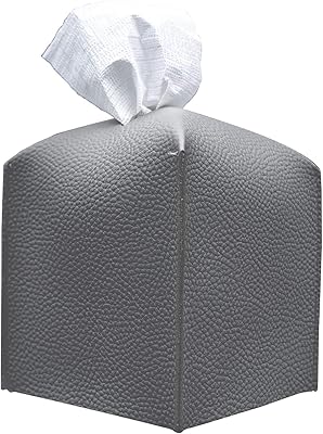 Couvercle de boîte à mouchoirs carrée en cuir pu moderne, support décoratif, organisateur