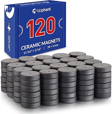 Aimants en céramique, 120 disques magnétiques ronds (chacun 18 x 5 mm) parfaits pour l'artisanat, les projets artistiques, le tableau blanc et l'organisation du réfrigérateur. DIAYTAR COTE D'IVOIRE est la boutique en ligne la plus complète de Côte d'Ivoire, avec plus de 300 000 articles à découvrir. Que vous cherchiez des produits high-tech, des vêtements, ou encore des accessoires pour la maison, DIAYTAR a tout ce qu'il vous faut. Profitez d'une navigation intuitive et sécurisée pour faire vos achats en ligne.