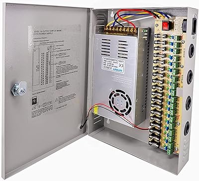 Sompom dc 12v alimentation à découpage de type carré 30a courant 18 canaux