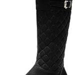 Cuissardes à boucle zippée mila lady hansel, bottes d'hiver pour femme, mani, daim