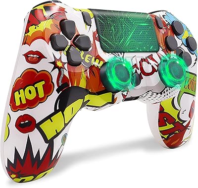 Manette sans fil jsvsza pour ps4, manette sans fil compatible pour ps4/pro/slim/pc, port