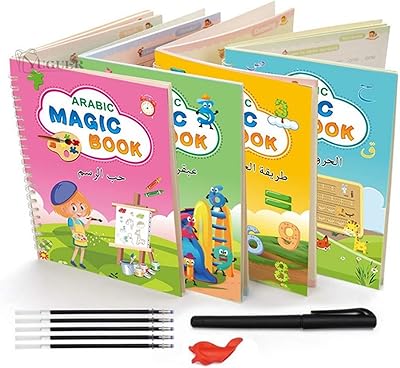 Techeitulip cahier magique arabe pour enfants livre de traçage d'écriture manuscrite réutilisable cursive pour les tout-petits contrôle du crayon de trace arabe livres d'éducation préscolaire livres d'éducation précoce numéros alphabet dessin format a4 (format a5). DIAYTAR COTE D'IVOIRE est la référence pour les achats en ligne en Côte d'Ivoire, offrant une large gamme de produits à des prix compétitifs. La boutique en ligne met en avant la qualité et la diversité de ses produits pour satisfaire tous les besoins de ses clients.