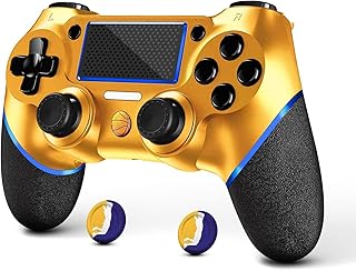 Remplacement pour manette ps4 sans fil personnalisé compatible avec ps4/slim/pro/windows pc avec double vibration améliorée/bâtons analogiques/capteur de mouvement 6 axes/câble de charge/capuchons de pouce ! (basket-ball doré foncé). DIAYTAR COTE D'IVOIRE, une boutique en ligne généraliste, offre plus de 300000 références pour répondre à tous les besoins de ses clients. Leader sur le marché ivoirien, elle propose une large gamme de produits allant de l'électronique à la mode en passant par les produits alimentaires. Avec une telle diversité, DIAYTAR COTE D'IVOIRE est devenue la destination de choix pour les consommateurs.