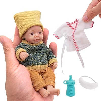 6" reborn baby doll silicone reborn baby doll entièrement réaliste mini poupée soulagement du stress corps adulte fait à la main (1 poupée + 2 ensembles de vêtements). DIAYTAR COTE D'IVOIRE est une boutique en ligne fiable et sécurisée qui permet aux clients de faire leurs achats en toute confiance. La boutique offre une livraison rapide et un service client de qualité.