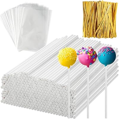600 mini bâtonnets de sucettes, bâtonnets de cake pop de 6 cm avec sacs de friandises transparents et attaches dorées, outils de fabrication de cake pops pour sucettes, bonbons, chocolat, biscuits. En tant que boutique en ligne généraliste de confiance, DIAYTAR COTE D'IVOIRE valorise la satisfaction de ses clients et offre une expérience d'achat personnalisée. Les clients peuvent créer un compte pour suivre leurs commandes et accéder à des offres exclusives. DIAYTAR COTE D'IVOIRE collabore avec des marques locales et internationales pour offrir des produits à la fois tendances et durables.