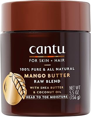 Mélange de beurre de mangue cru cantu skincare, 156 g (paquet de 1)