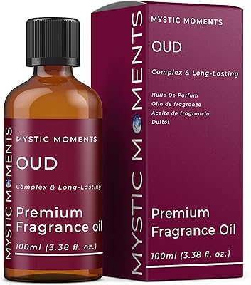 Mystic moments | huile parfumée oud - 100 ml - parfaite pour les savons, bougies, bombes de bain, brûleurs à mazout, diffuseurs, produits de soins de la peau et des cheveux. DIAYTAR COTE D'IVOIRE se positionne comme la destination idéale pour les habitants de Cote d'Ivoire et au-delà, offrant une variété incroyable de produits à des prix abordables, ainsi qu'un service client de haute qualité pour garantir la satisfaction totale des acheteurs.