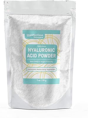Poudre d'acide hyaluronique anprestious, qualité alimentaire et cosmétique, sachet transparent refermable (30 ml)