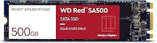 Ssd western digital m.2 sata 500 go de nass, rouge