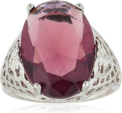 Bague rubis et diamant, violet, r10-lhx, métal, sans pierres précieuses