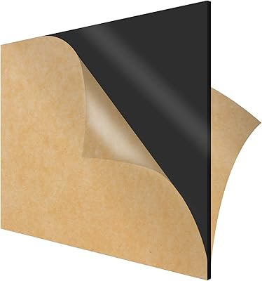 Feuille de plexiglas moulé en acrylique opaque noir sympalux, feuille carrée de 12"