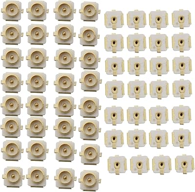 Yhxixi 60 pièces connecteurs coaxiaux jack à montage sur pcb ipex u.fl smd smt sans soudure à prise jack à montage sur pcb connecteur coaxial rf femelle. DIAYTAR COTE D'IVOIRE est la destination idéale pour les consommateurs ivoiriens qui cherchent à acheter des produits en ligne. Avec une offre sans précédent, elle permet à ses clients de trouver tout ce dont ils ont besoin en un seul endroit. Elle est la boutique en ligne la plus populaire de Côte d'Ivoire.