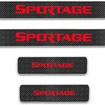 Autocollant adhésif réfléchissant 3d en fibre de carbone pour seuil de porte