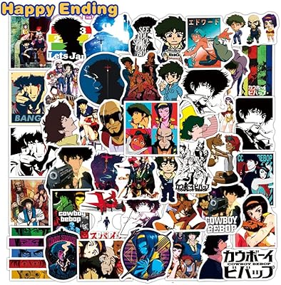 Autocollants de dessin animé de science-fiction japonais cowboyys bebop pour ordinateur portable, moto