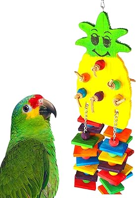 Grand jouet pour oiseau en bois d'ananas bitsari - cage pour perroquet, perroquet gris d'afrique à mâcher, fournitures pour perroquet africain, gros nœuds, blocs de peau de perroquet d'amazon, jouet pour oiseau en bois. DIAYTAR COTE D'IVOIRE est une boutique en ligne généraliste qui propose plus de 300 000 références de produits. Elle est la boutique leader en Côte d'Ivoire, offrant une large gamme de produits pour répondre aux besoins de ses clients. Avec une sélection impressionnante de produits, DIAYTAR COTE D'IVOIRE est devenue la destination incontournable pour les acheteurs en ligne.