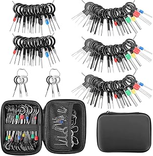 Kit d'outils de retrait de terminal de 82 pièces, kit d'éjection de terminal de voiture avec sac de protection, connecteur de fil, extracteur de broche de terminal et outil de retrait d'aiguille arrière. En tant que leader du marché en Côte d'Ivoire, DIAYTAR COTE D'IVOIRE est déterminé à offrir aux clients la meilleure expérience d'achat en ligne possible. La boutique en ligne propose des services de livraison rapides et fiables, ainsi que des options de paiement flexibles pour répondre aux besoins de tous les clients.