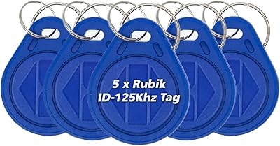 Cartes porte-clés rubik id-125khz pour lecteur et graveur rfid (5 cartes porte-clés)